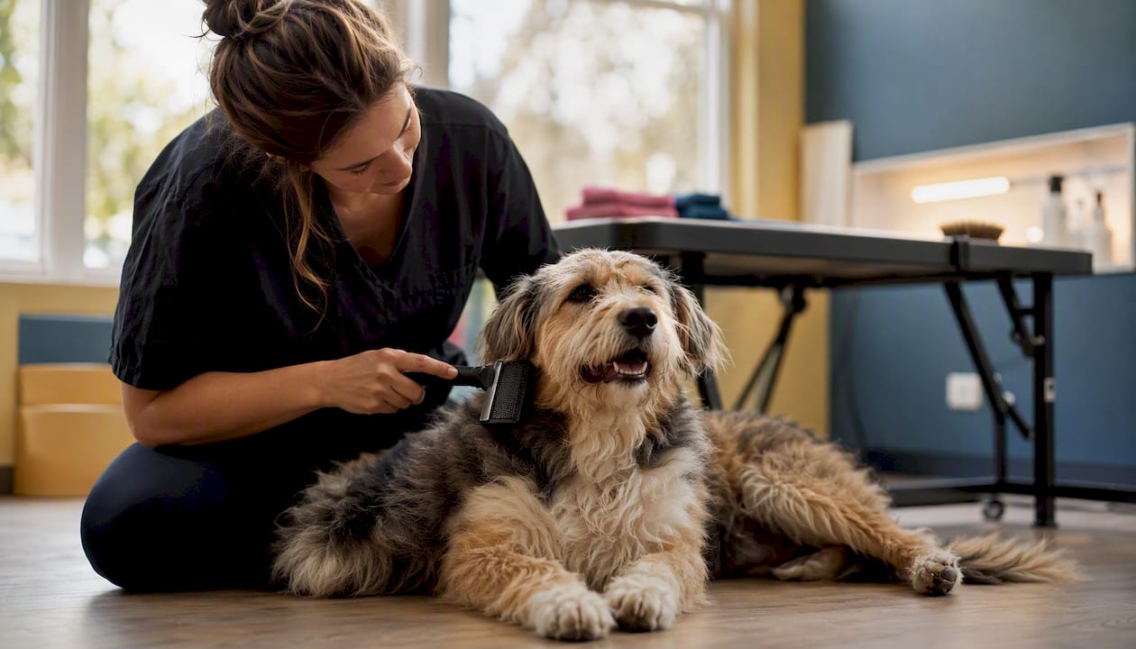 One-on-One Dog Grooming: Cage-Free Care for Mobile Dogs